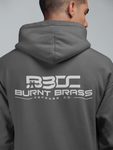 Classic Burnt Brass Hoodie (Back w/ White Logo) - Men's